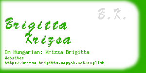 brigitta krizsa business card